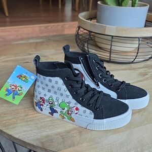 Super Mario Character High-Top Sneakers